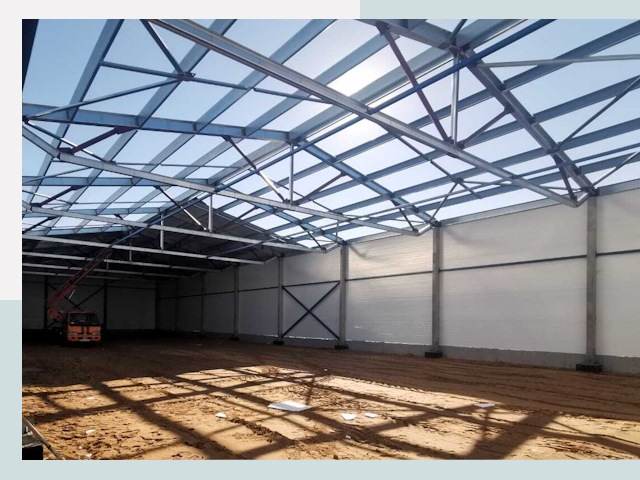 Строительство сенохранилищ в Слободской