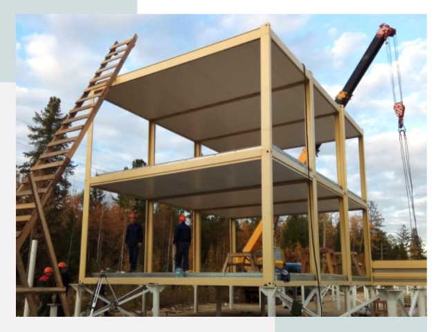 Строительство модульных здания Слободской