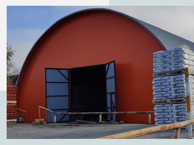 Полукруглые ангары по цене от 618 руб. в Слободской