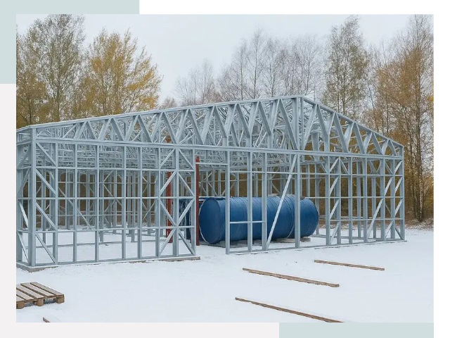 Металлические ангары в Слободской