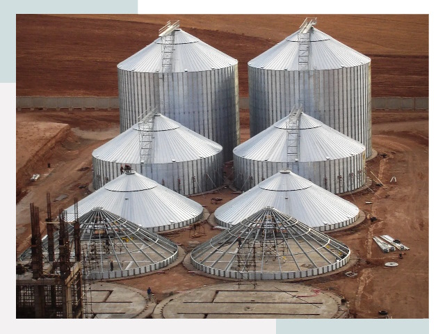 Строительство зерновых силосов в Слободской