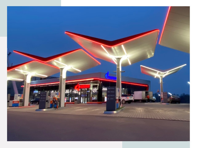 Навесы для АЗС в Слободской