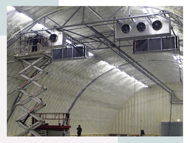Оснащение ангаров в Слободской