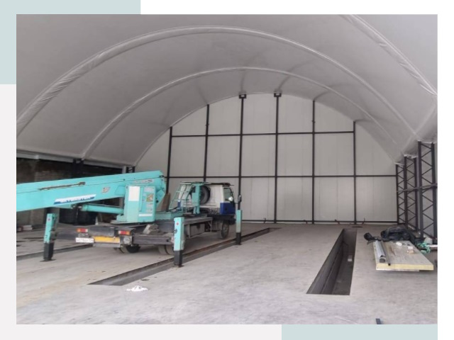 Внутреннее оснащение ангаров в Слободской