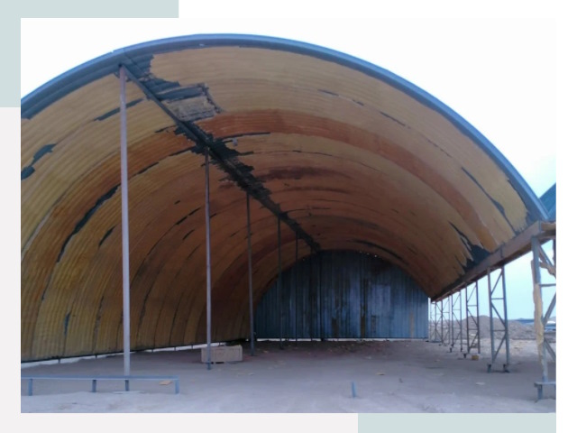 Реконструкция ангаров в Слободской