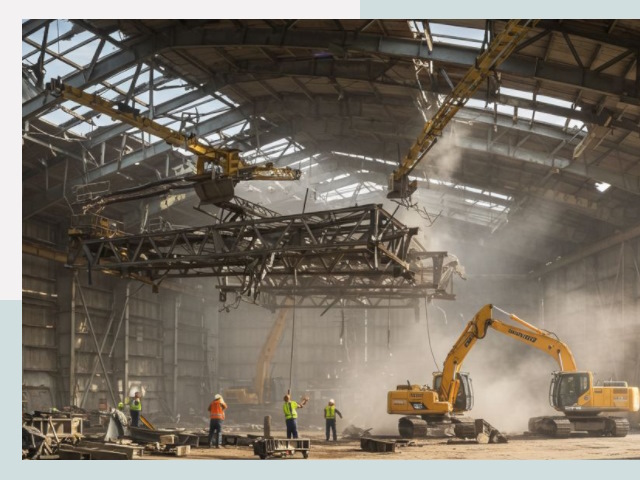 Демонтаж ангаров в Слободской от 618 руб. за м²